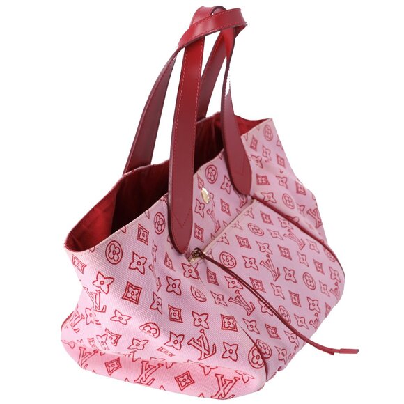 Louis Vuitton Cabas Ipanema PM Beach Line Tote Bag M95984 Rose Canvas - Picture 5 of 8